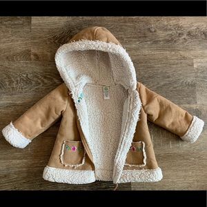 Girl Sherpa lined jacket